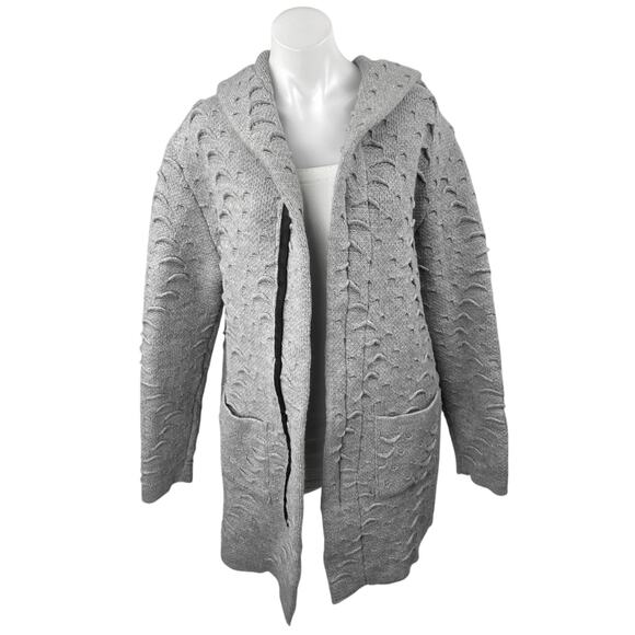 LCR Black Edition Women's Gray Zip Up Hooded Hoodie Cardigan Sweater Jacket XL - Picture 1 of 5